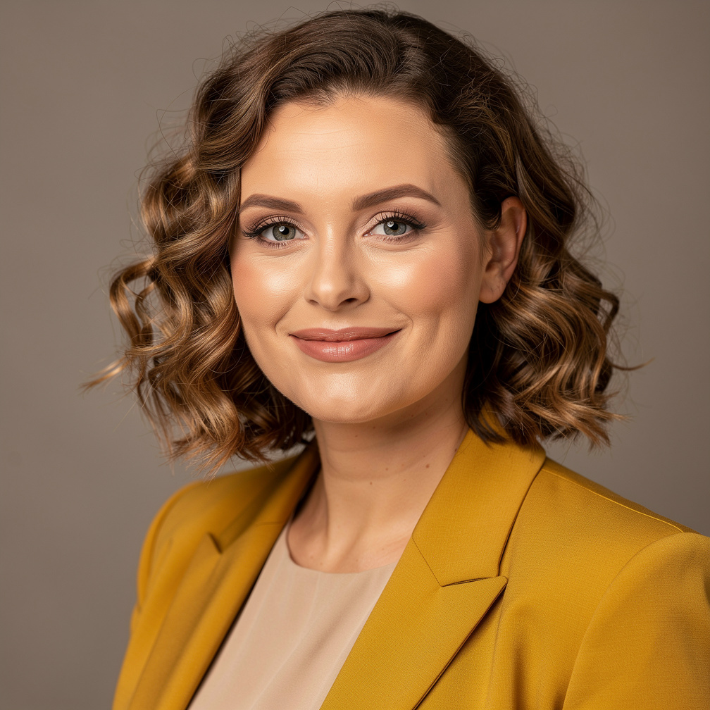 Studio portrait of a Danish project coordinator